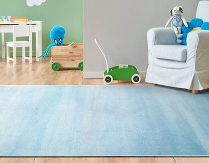 Nightfall Modern Blue Area Flat-Weave Rug Well Woven