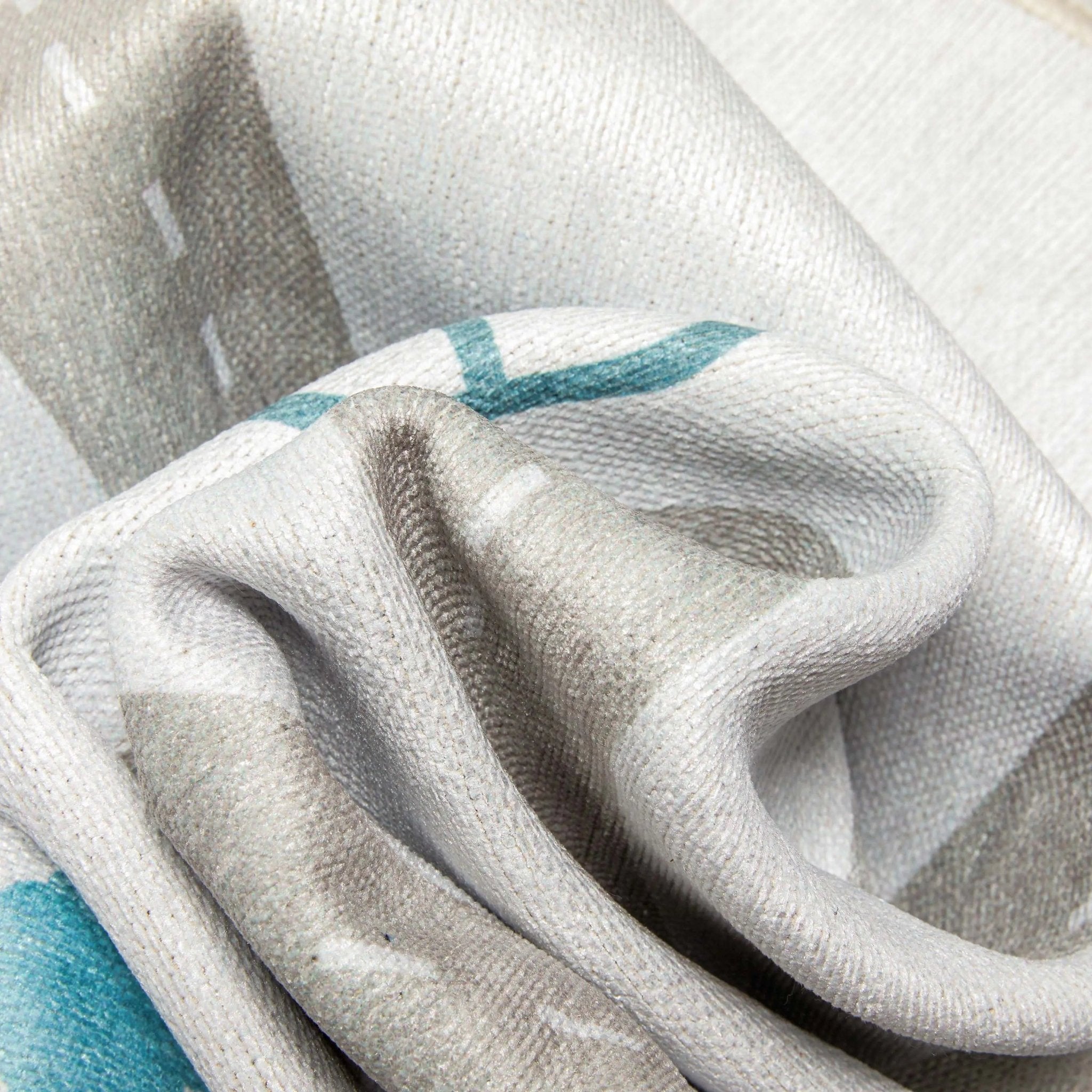 Playful Roads Modern Grey Area Flat-Weave Rug Well Woven