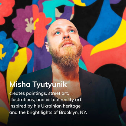 Well Woven x Misha Tyutyunik Sunday Jungle A Room With a View Multi-Color Rug Well Woven