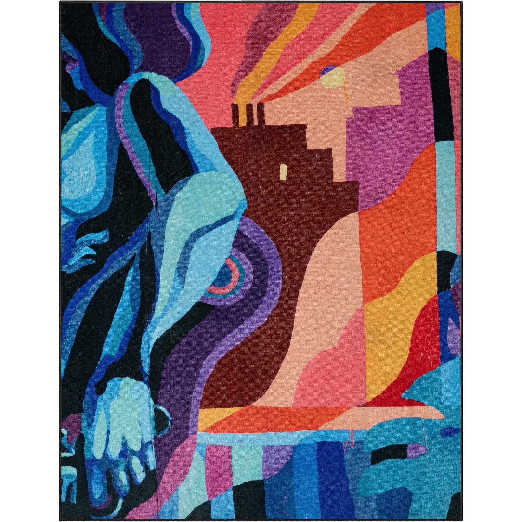 Well Woven x Misha Tyutyunik Sunday Jungle Aubade Multi-Color Rug Well Woven