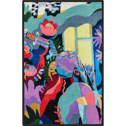 Well Woven x Misha Tyutyunik Sunday Jungle Home Multi-Color Rug Well Woven