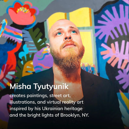 Well Woven x Misha Tyutyunik Sunday Jungle Home Multi-Color Rug Well Woven