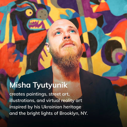 Well Woven x Misha Tyutyunik Sunday Jungle There Will Be Blood Multi-Color Rug Well Woven