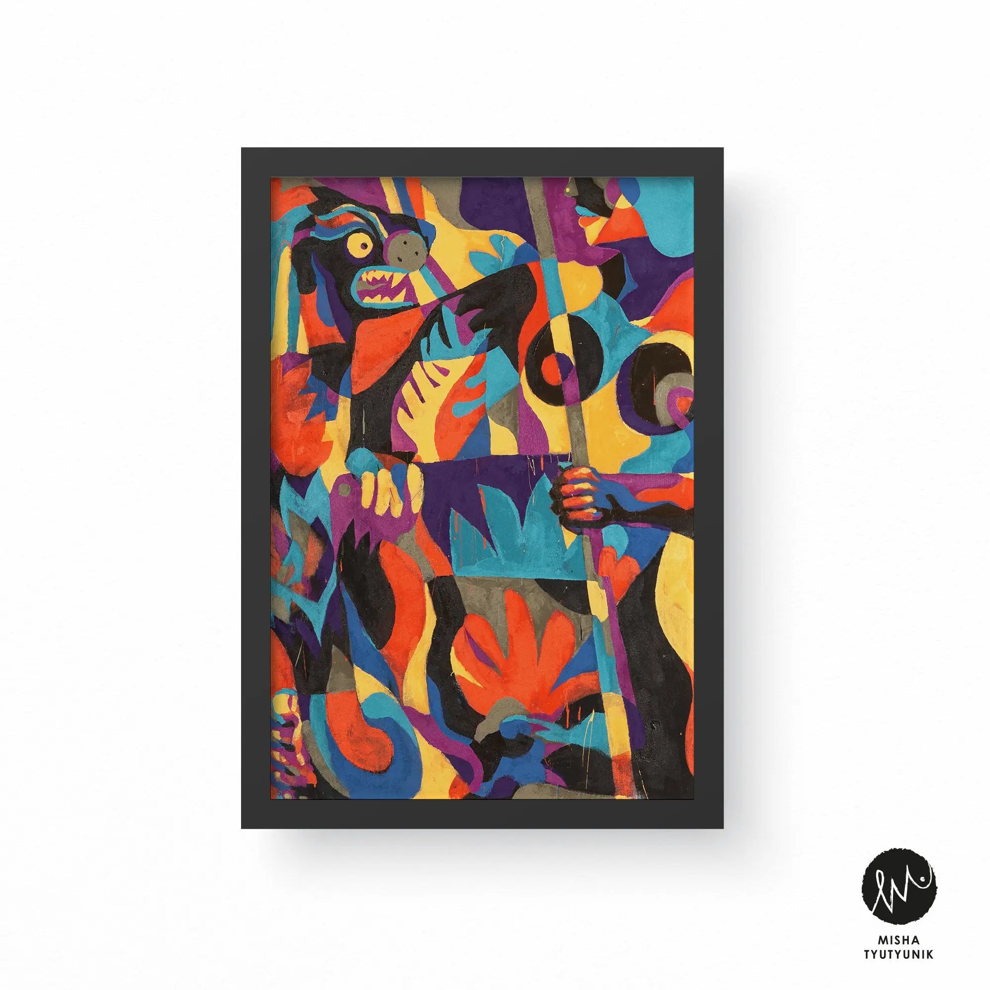 Well Woven x Misha Tyutyunik Sunday Jungle There Will Be Blood Multi-Color Rug Well Woven