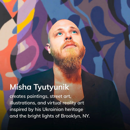 Well Woven x Misha Tyutyunik Nocturne Sunday Jungle Multi-Color Rug Well Woven