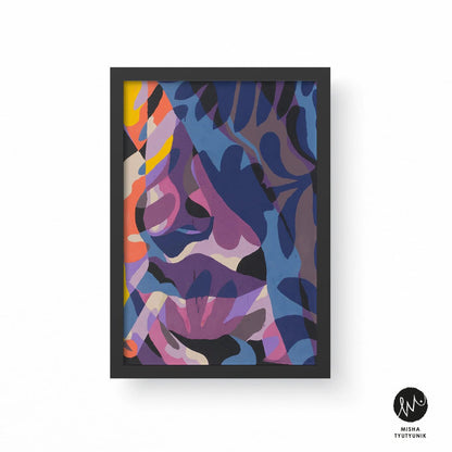 Well Woven x Misha Tyutyunik Nocturne Sunday Jungle Multi-Color Rug Well Woven