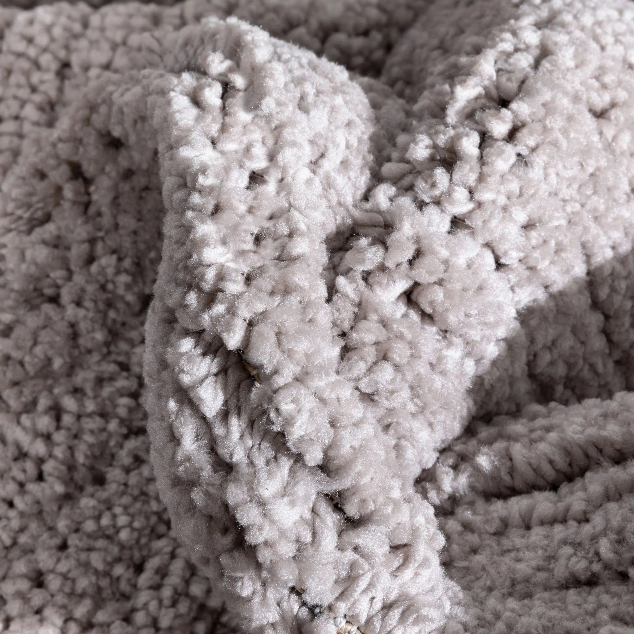 Carlow Solid & Striped Textured Taupe Ivory Ultra Soft High-Low Shag Rug Well Woven