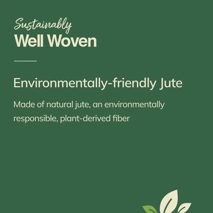 Jemma Natural-Fiber Braided Pattern Natural Hand-Woven Chunky-Textured Rug Well Woven