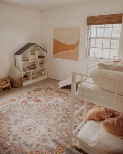 Gwendolyn Blush Bohemian Oriental Medallion Rug Well Woven