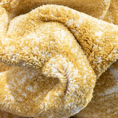 Stars Modern Geometric Yellow Kids Rug Well Woven